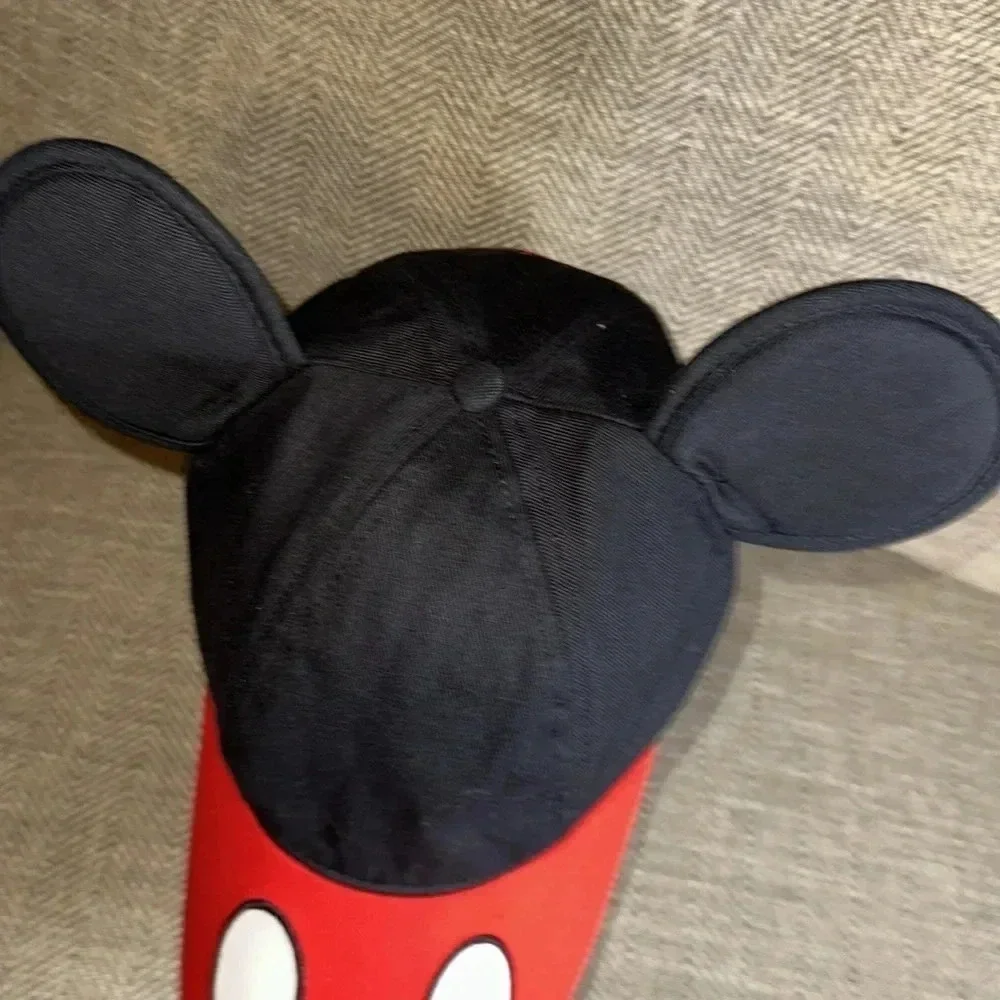 DISNEY WALT DISNEY WORLD PARKS MICKEY MOUSE BALLCAP HAT WITH MICKEY EARS EUC - Picture 5 of 13